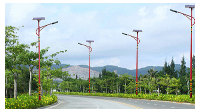 太阳能led路灯运用场地不一样   ，灯源功率也各有不同